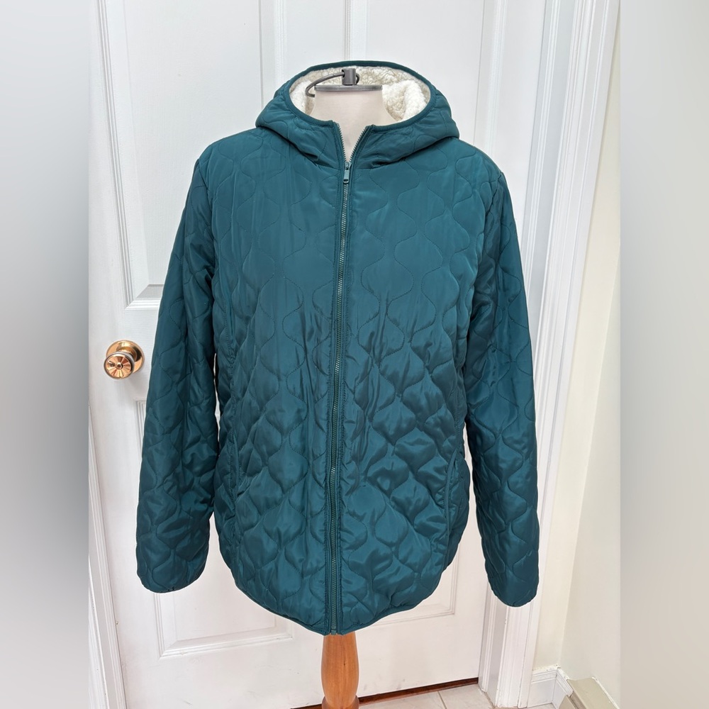 Wind River Women's Quilted Turquoise Jacket plus size